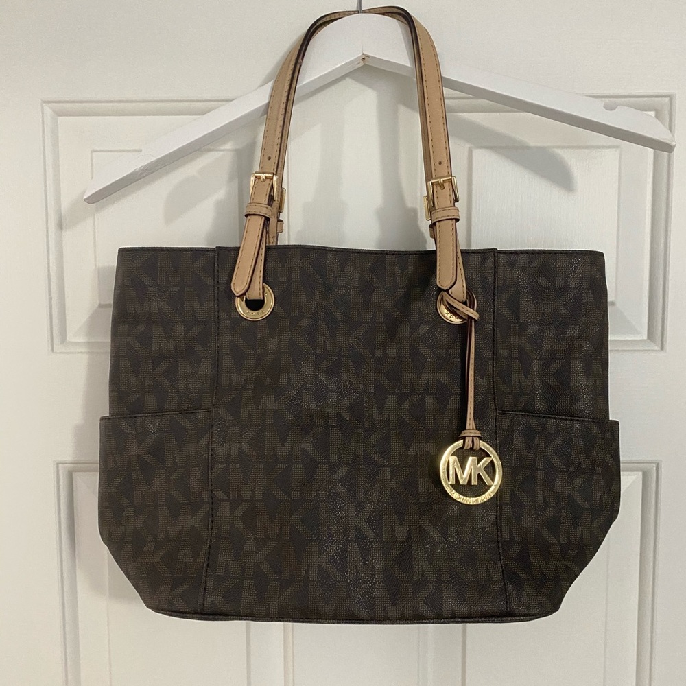 Brown Michael Kohrs Signature Purse and Wallet